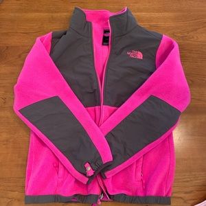 Girls, Size 14/16, Pink North Face Fleece